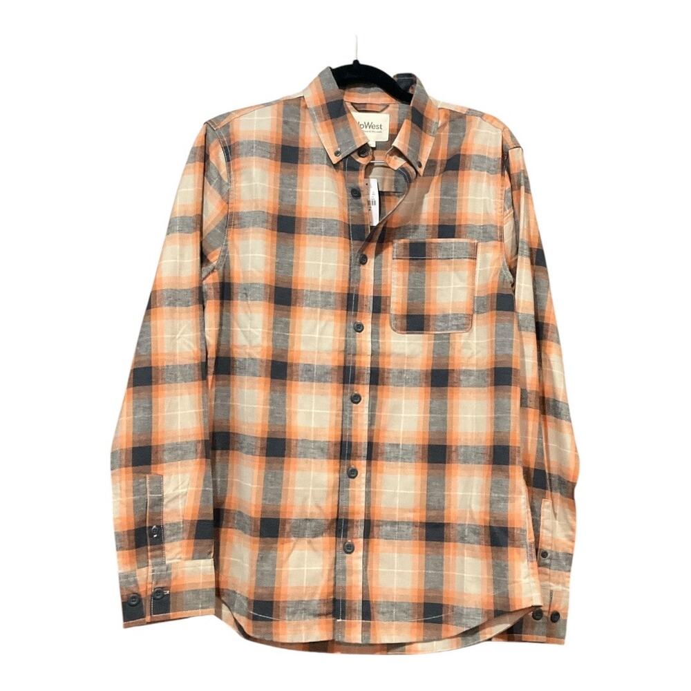 Upwest Flannel Men Small Orange NWT